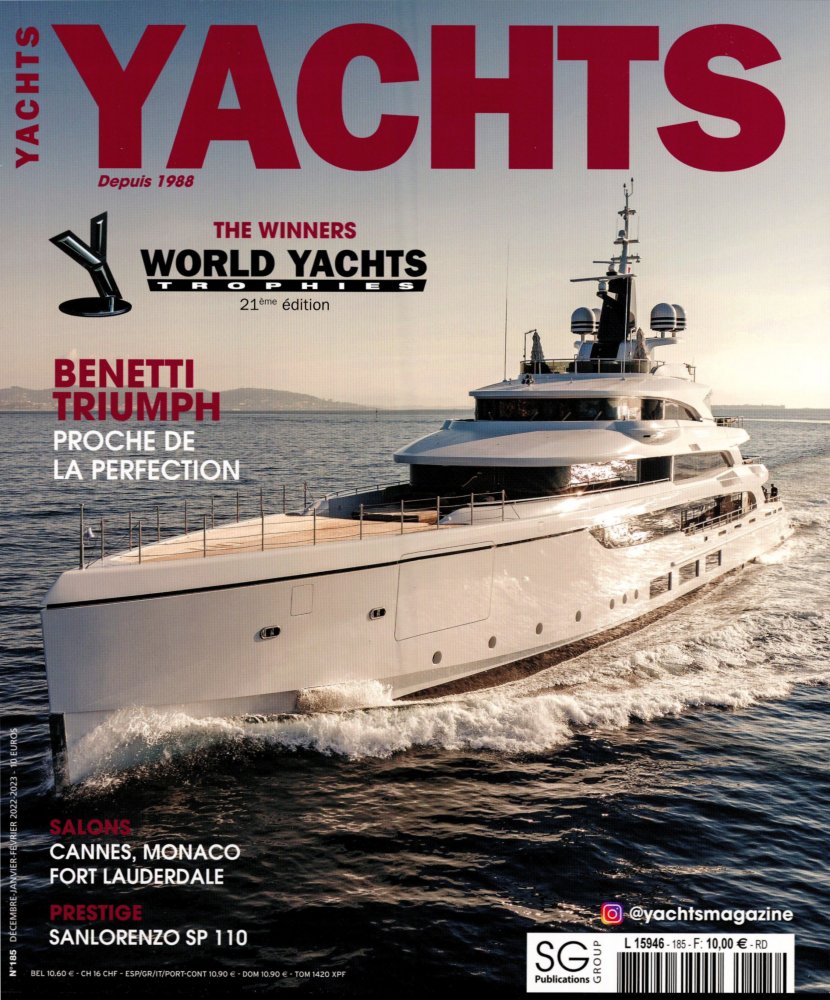 Numéro 186 magazine Yachts France