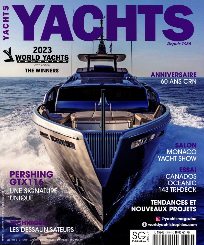 Numéro 189 magazine Yachts France