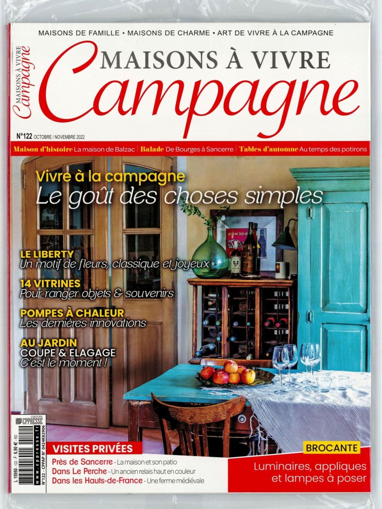 Numéro 122 magazine Maisons à Vivre Campagne + 2ème Magazine
