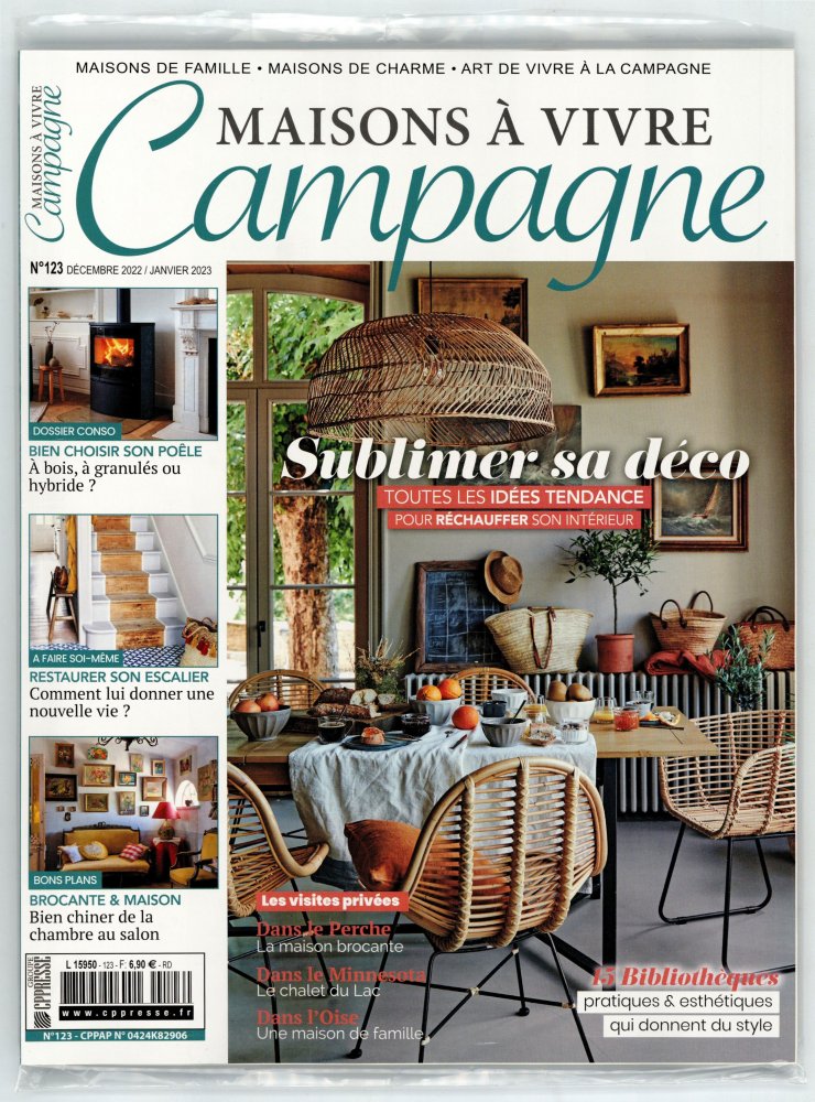 Numéro 123 magazine Maisons à Vivre Campagne + 2ème Magazine