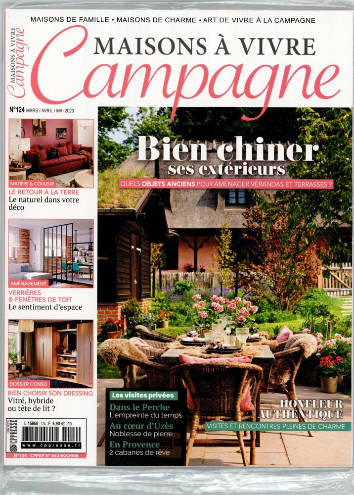 Numéro 124 magazine Maisons à Vivre Campagne + 2ème Magazine