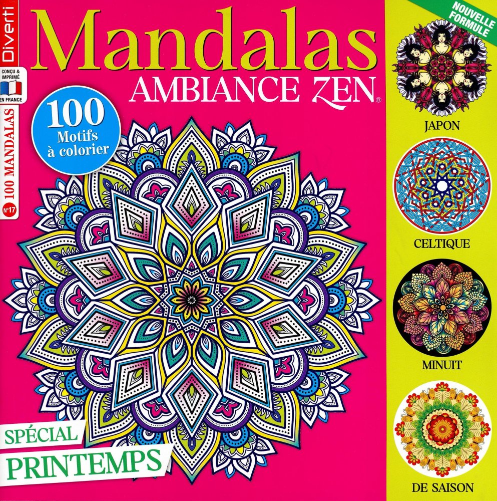 Numéro 17 magazine Diverti Mandalas Ambiance Zen
