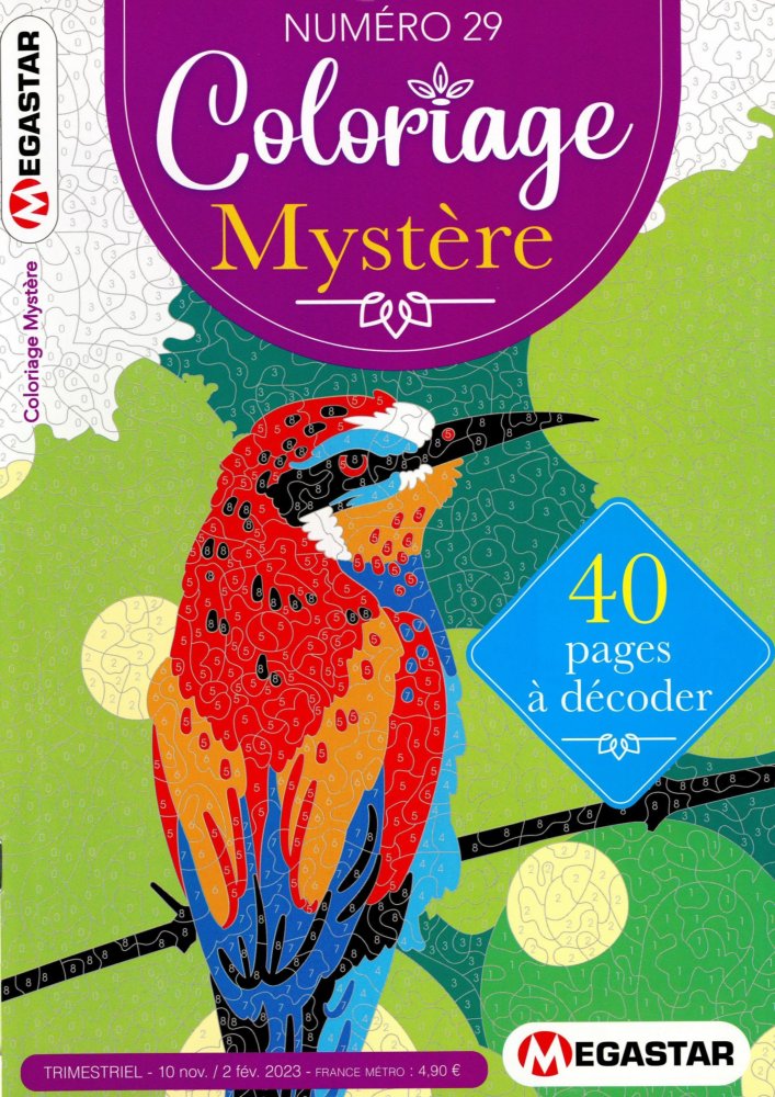 Numéro 29 magazine MG Coloriage Mystère