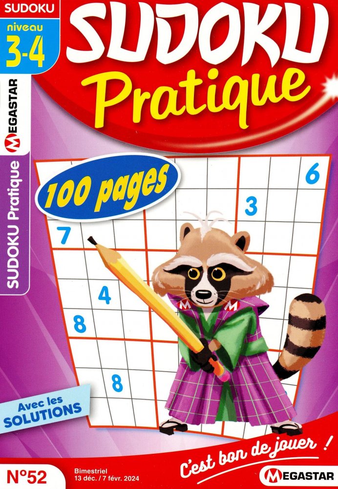Numéro 53 magazine MG Sudoku Pratique Niv. 3-4