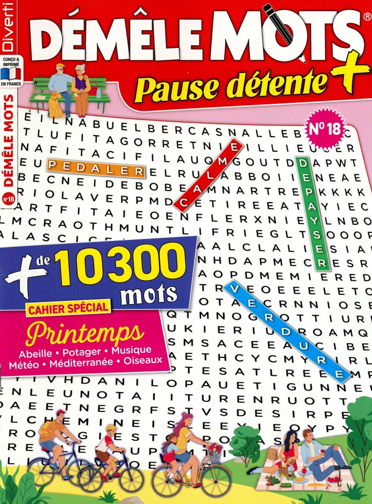 Numéro 18 magazine Diverti Démêle Mots Pause détente +