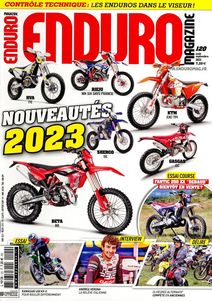 Numéro 120 magazine Enduro Magazine