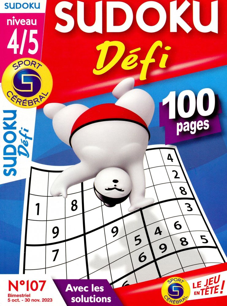 Numéro 107 magazine SC Sudoku Défi Niv 4/5