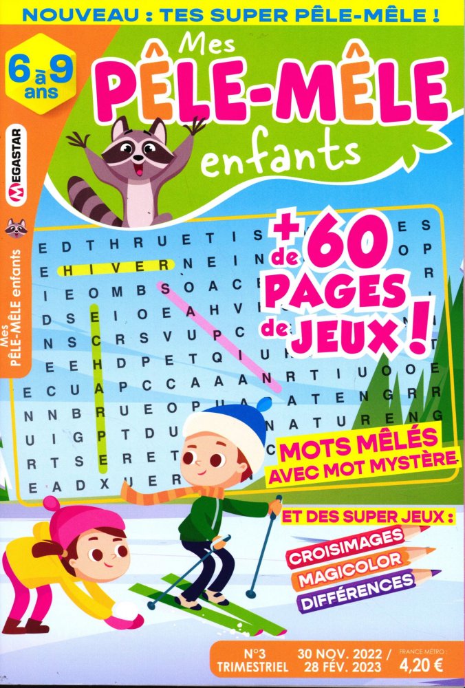 Numéro 3 magazine MG Mes Pêle-Mêle Enfants  6 à 9 ans