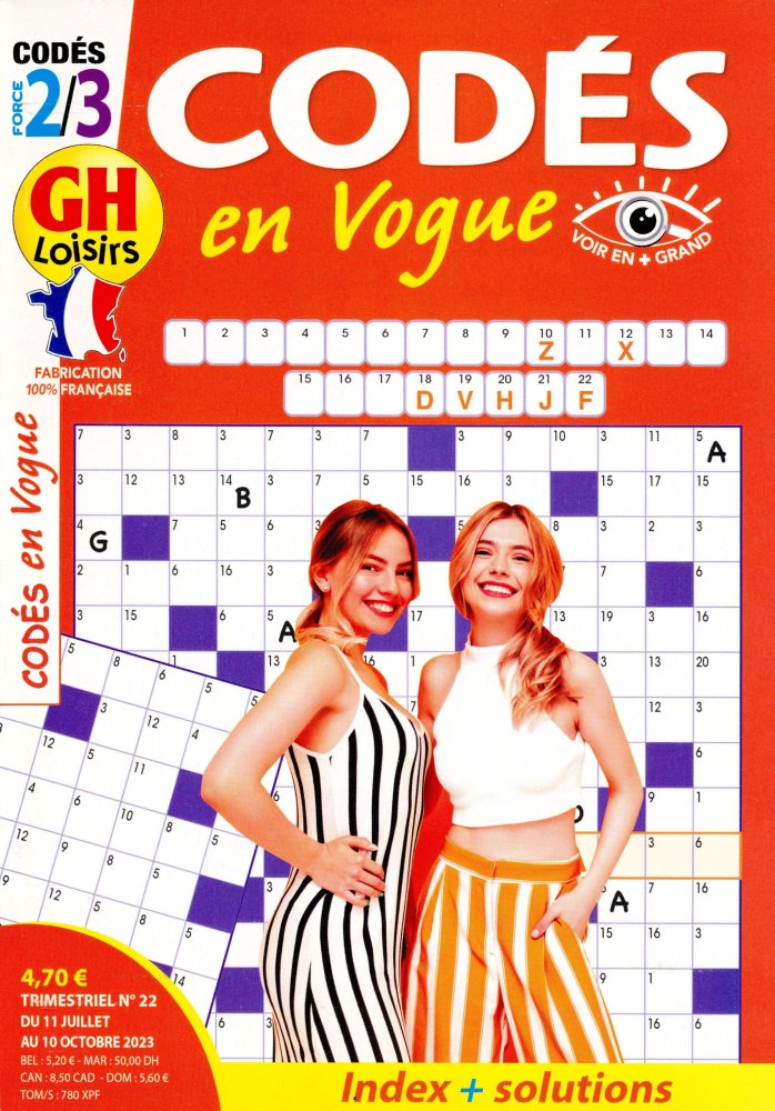 Numéro 22 magazine GH Codés en Vogue niv 2-3