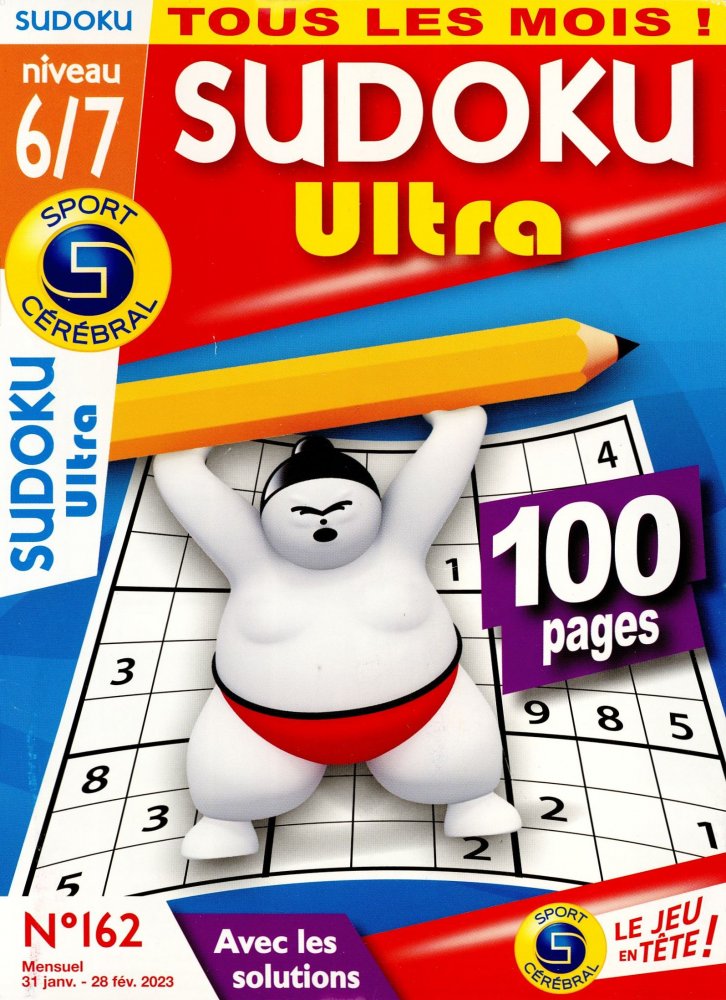 Numéro 162 magazine SC Sudoku Ultra Niv 6/7