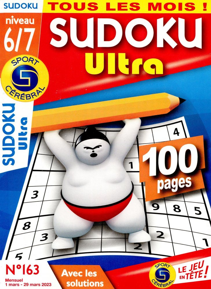 Numéro 163 magazine SC Sudoku Ultra Niv 6/7