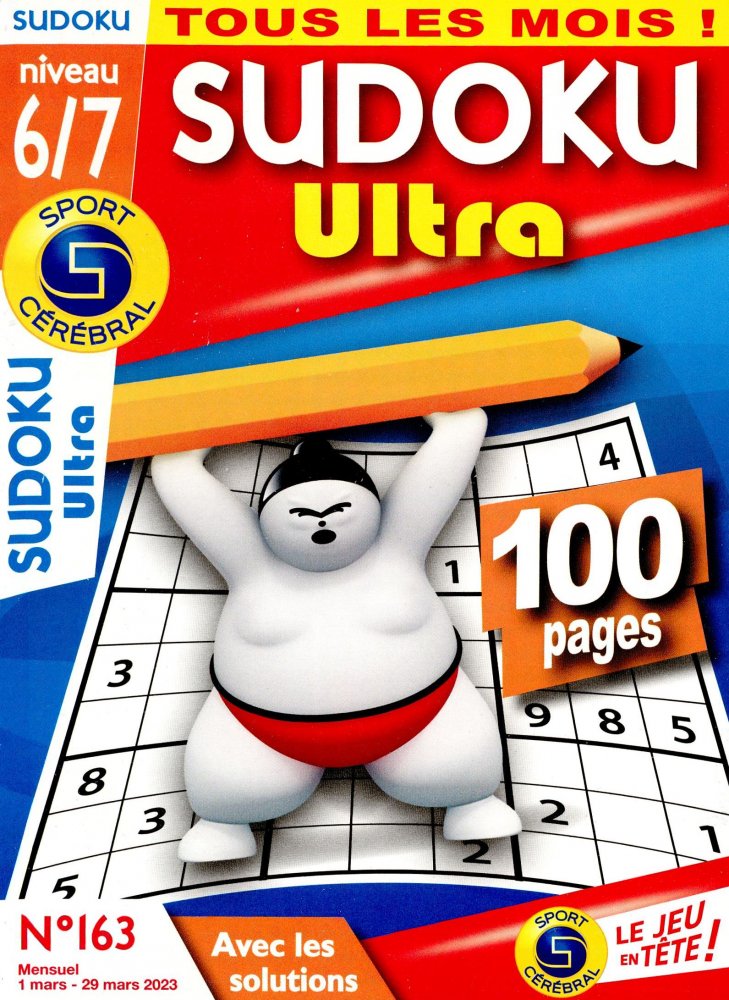 Numéro 163 magazine SC Sudoku Ultra Niv 6/7