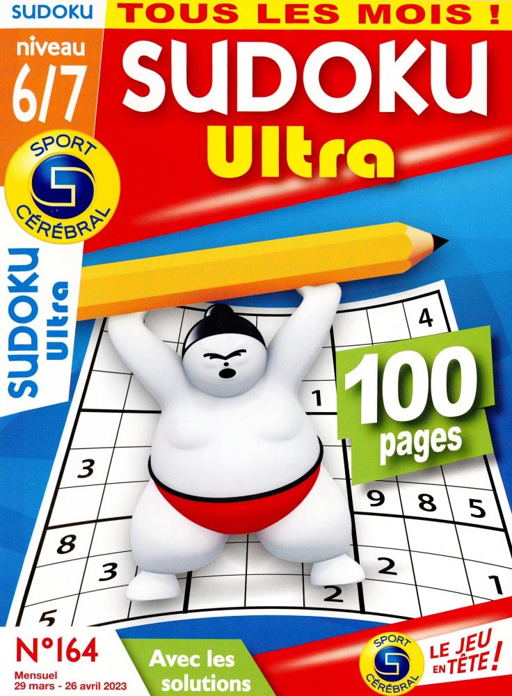 Numéro 164 magazine SC Sudoku Ultra Niv 6/7