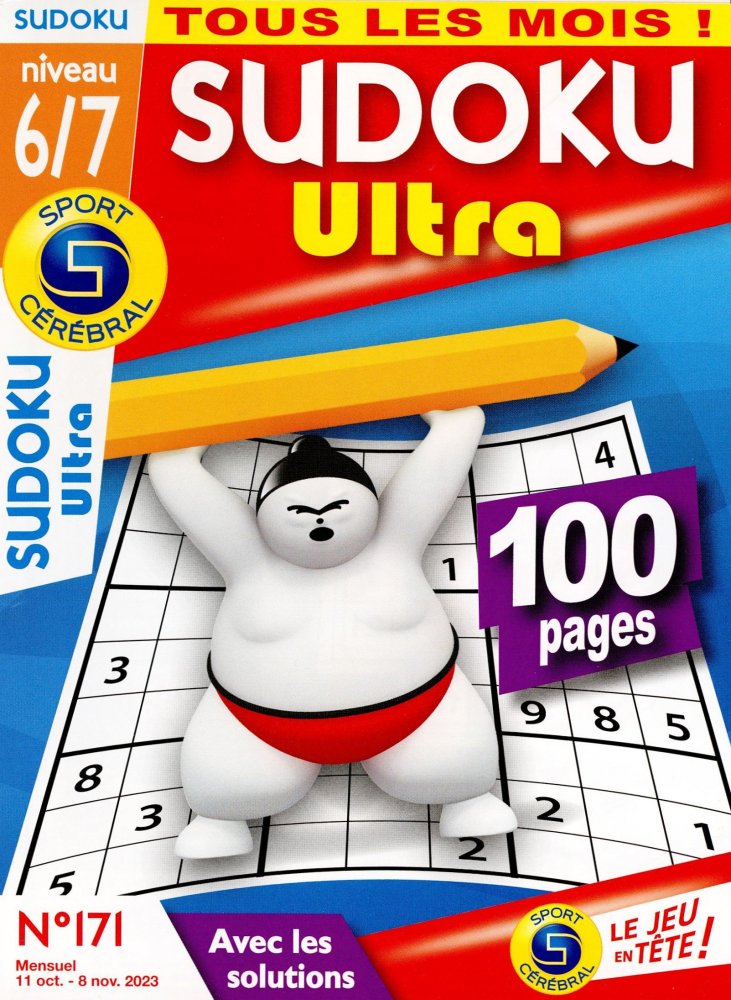 Numéro 171 magazine SC Sudoku Ultra Niv 6/7