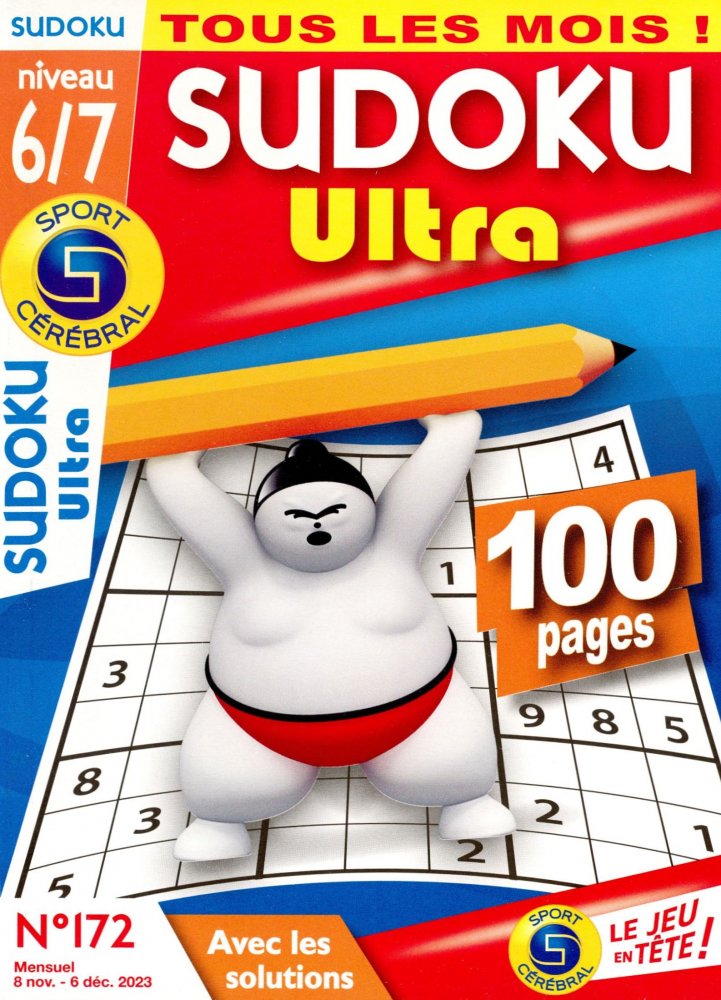 Numéro 172 magazine SC Sudoku Ultra Niv 6/7