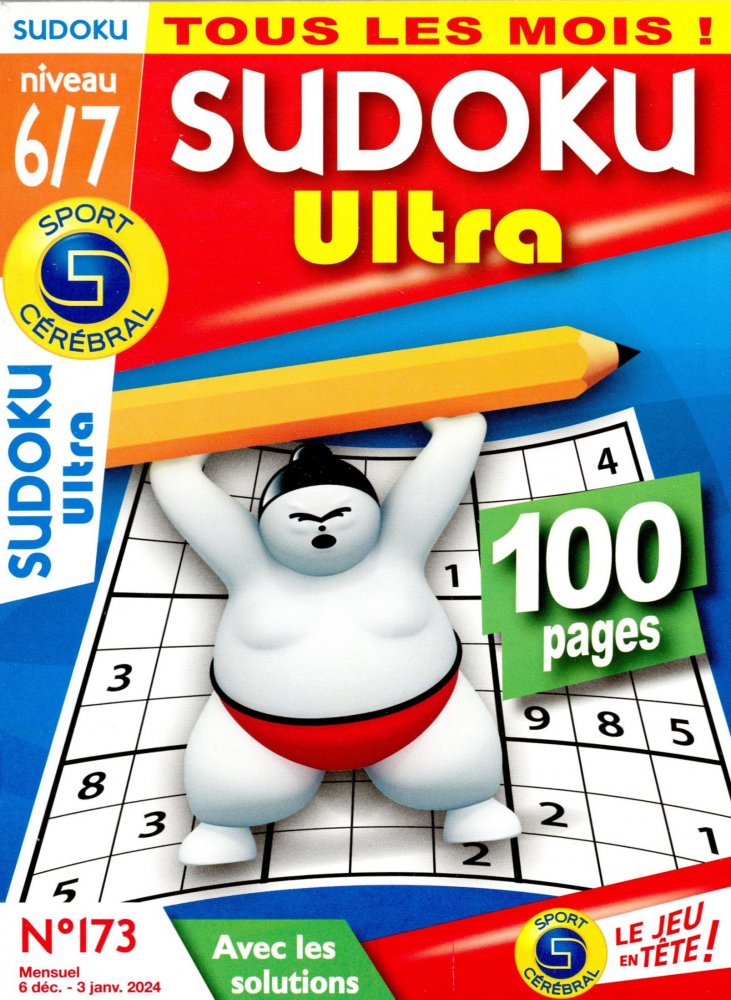 Numéro 173 magazine SC Sudoku Ultra Niv 6/7