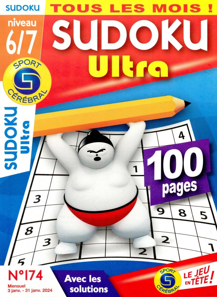 Numéro 174 magazine SC Sudoku Ultra Niv 6/7