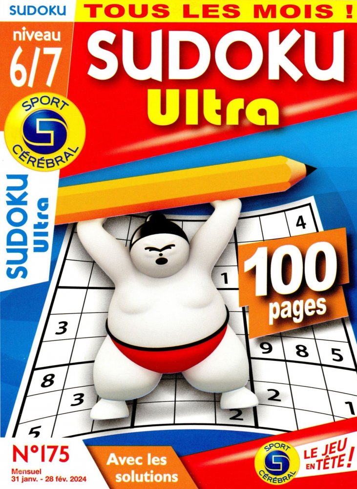 Numéro 175 magazine SC Sudoku Ultra Niv 6/7