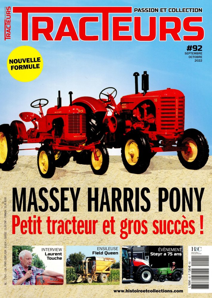Numéro 92 magazine Tracteurs Passion & Collection