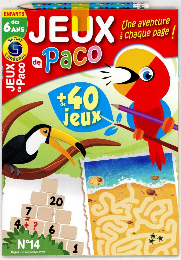 Numéro 14 magazine SC Les Jeux de Paco Dès 6 Ans