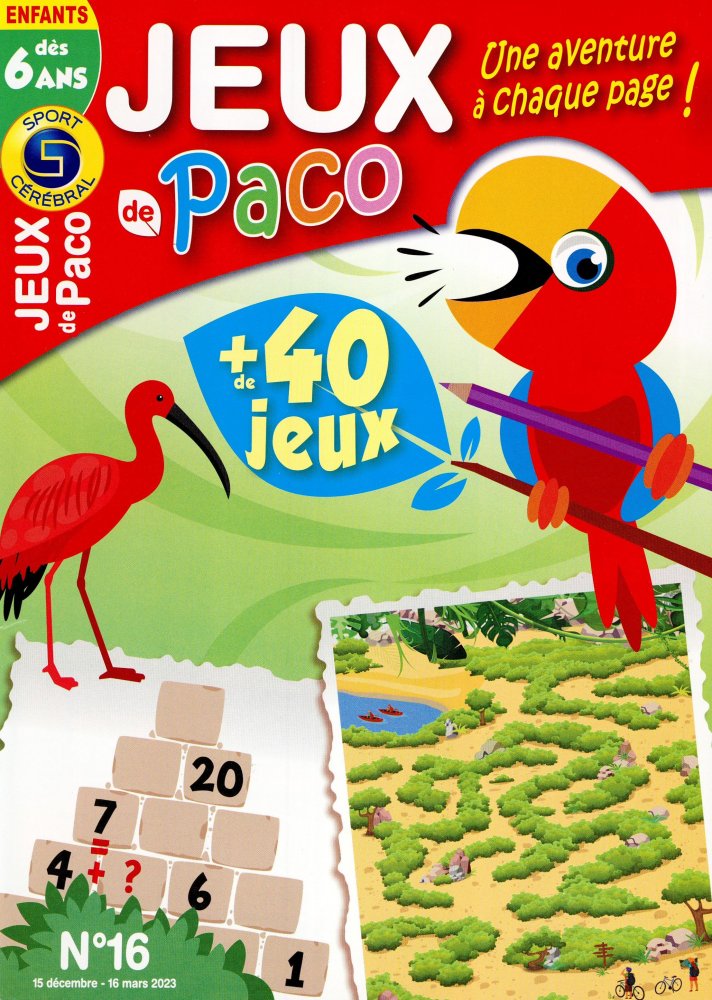 Numéro 16 magazine SC Les Jeux de Paco Dès 6 Ans