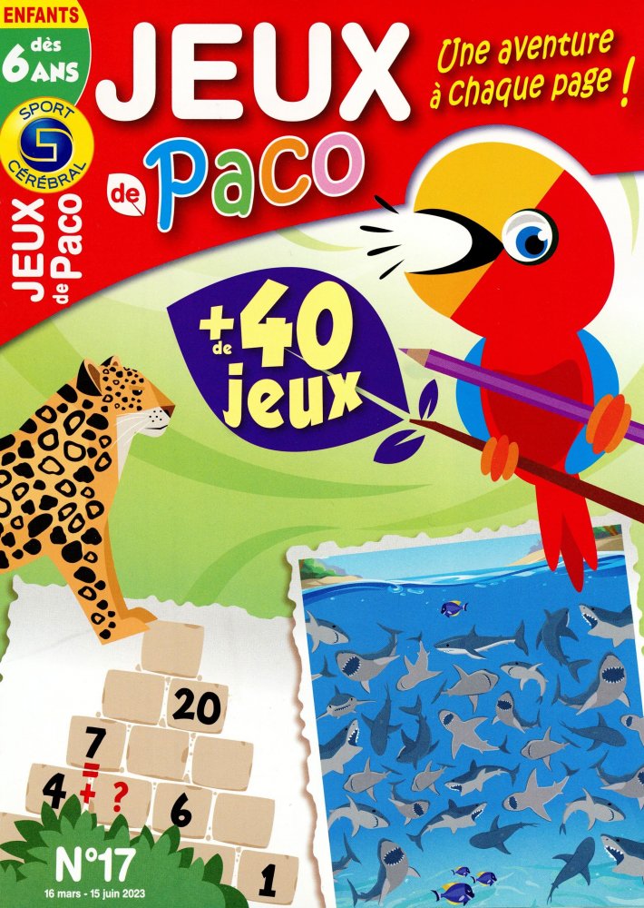 Numéro 17 magazine SC Les Jeux de Paco Dès 6 Ans