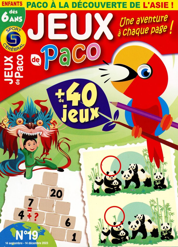 Numéro 19 magazine SC Les Jeux de Paco Dès 6 Ans