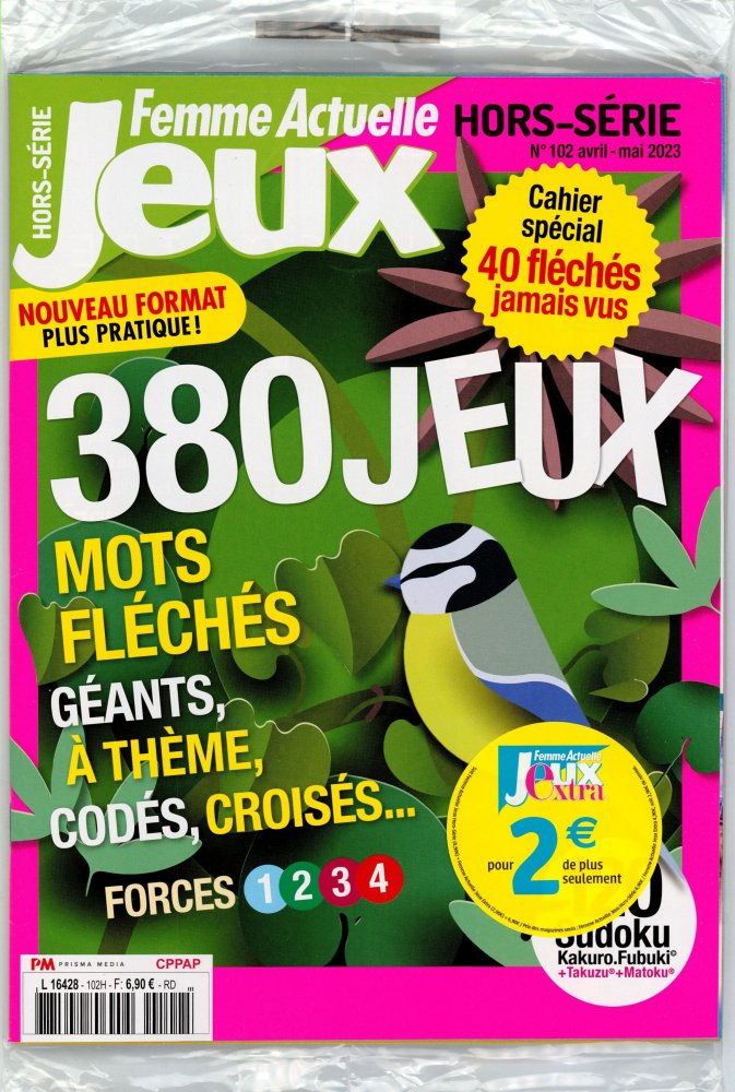 Numéro 102 magazine Femme Actuelle Jeux Hors-Série + Femme Actuelle Jeux Extra