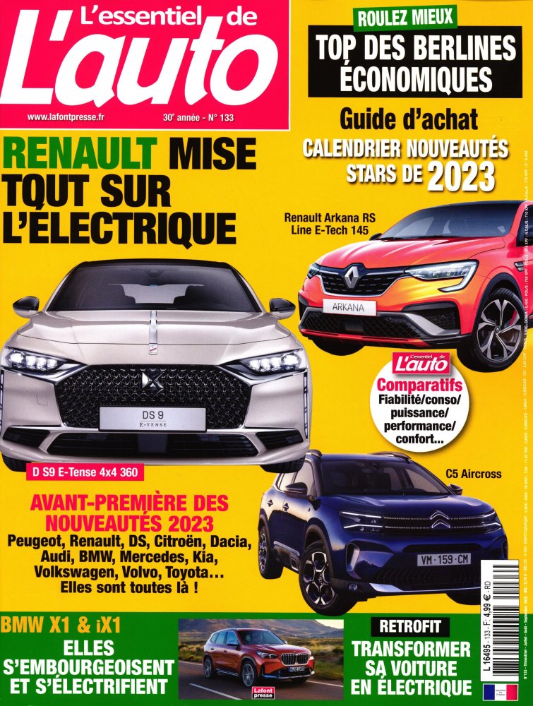 Numéro 133 magazine L'Essentiel de l'Auto