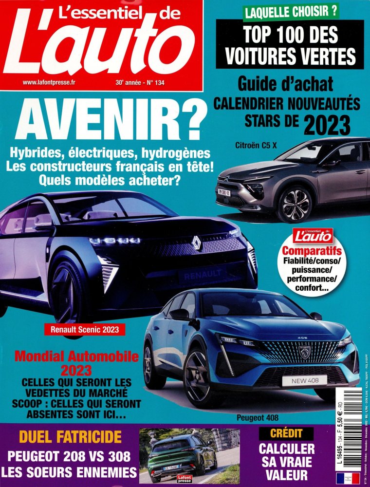 Numéro 134 magazine L'Essentiel de l'Auto