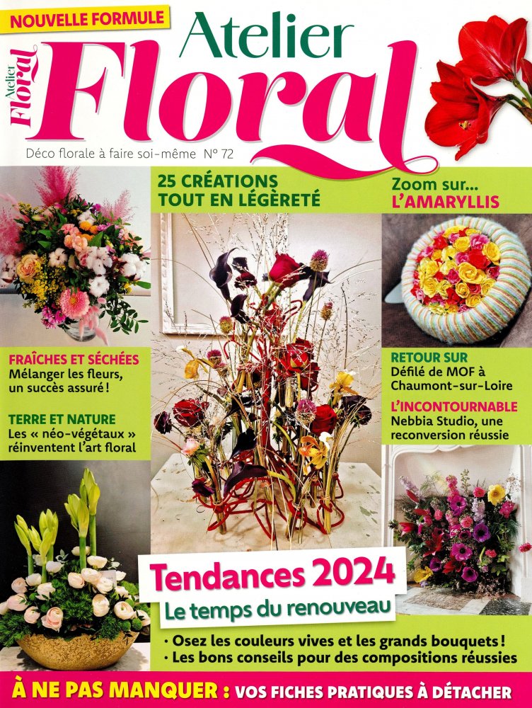 Numéro 72 magazine Atelier Floral