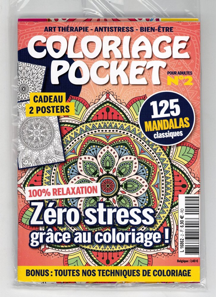 Numéro 2 magazine Coloriage Pocket + Détox Color