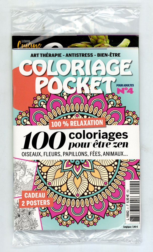Numéro 4 magazine Coloriage Pocket + Détox Color