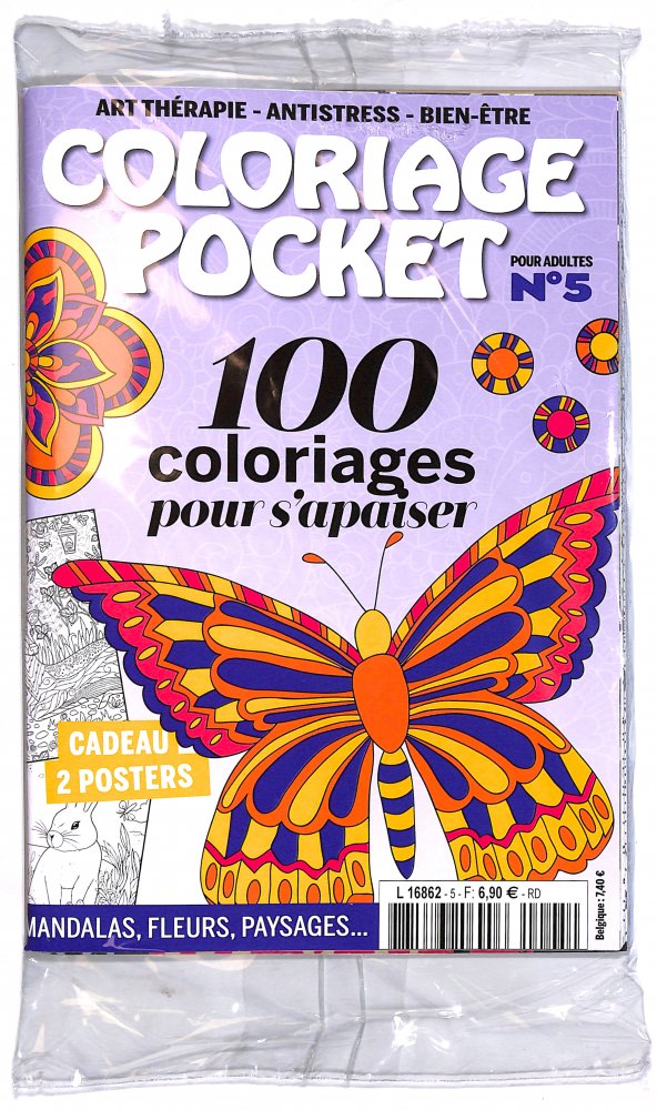 Numéro 5 magazine Coloriage Pocket + Détox Color