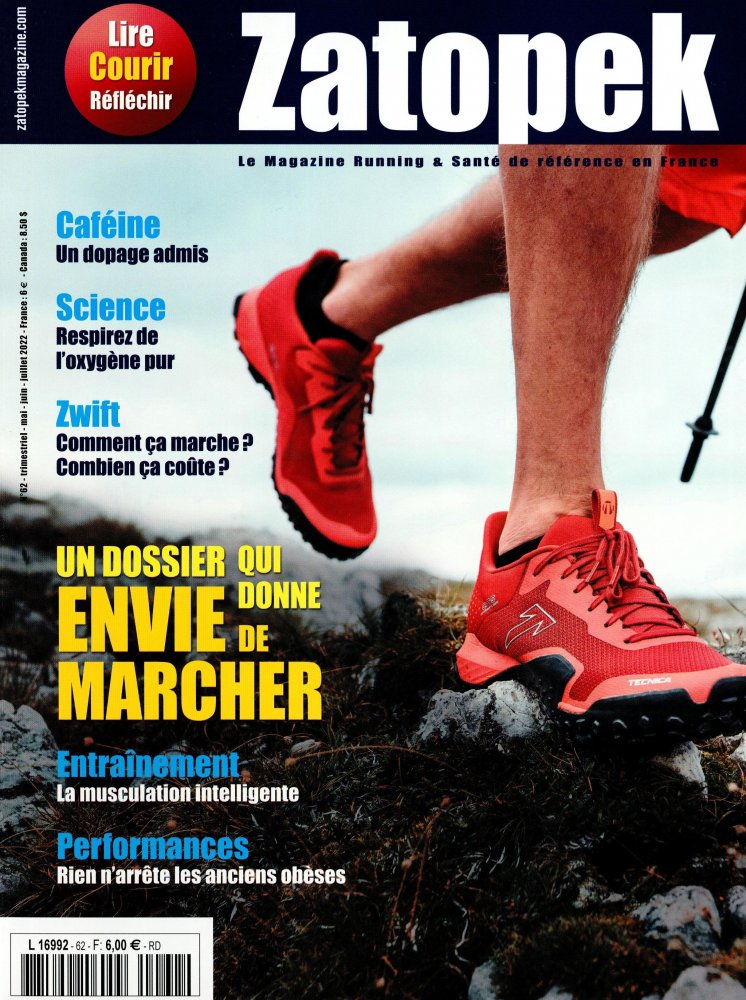 Numéro 62 magazine Zatopek