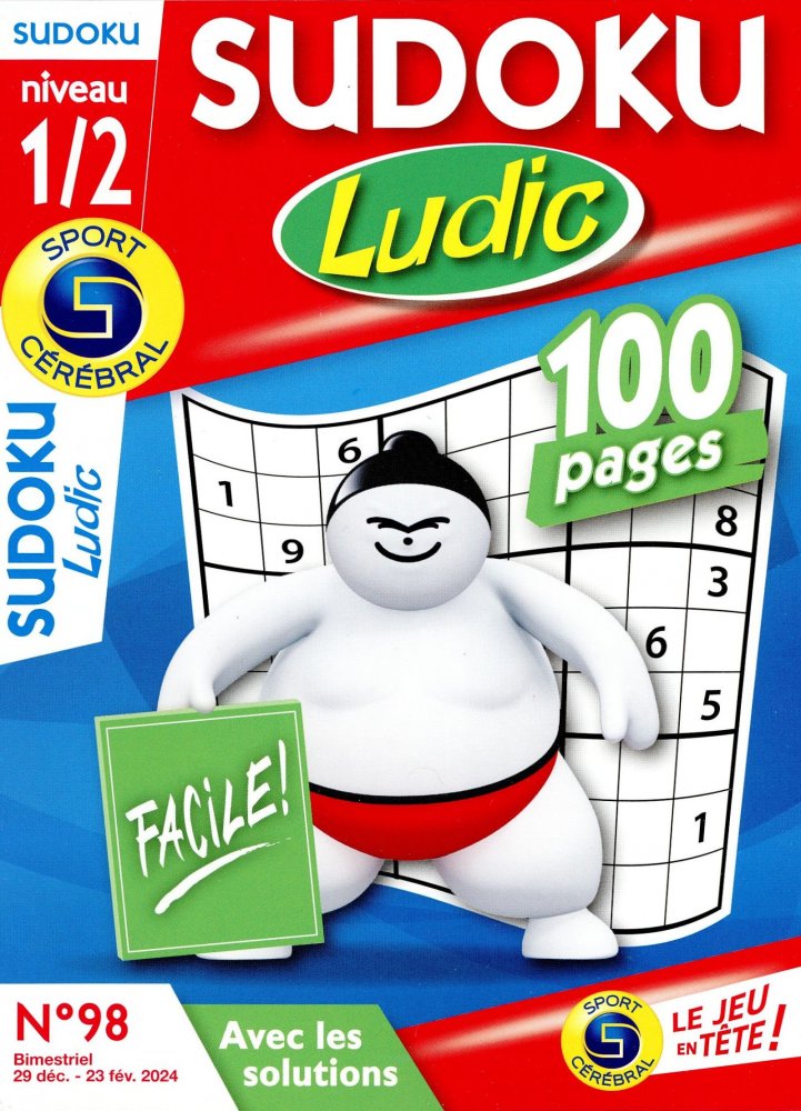 Numéro 98 magazine SC Sudoku Ludic Niv 1/2