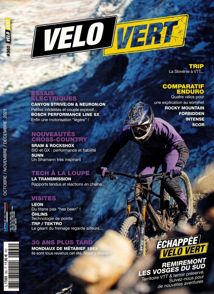 Numéro 362 magazine Vélo Vert
