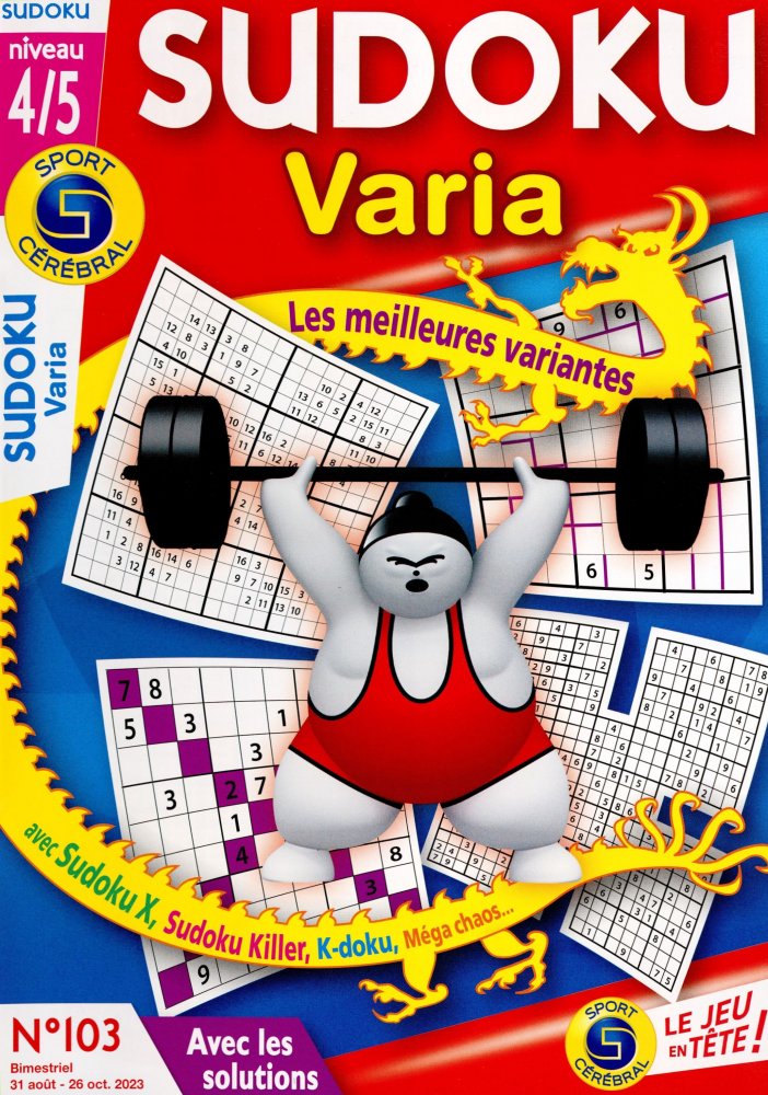 Numéro 103 magazine SC Sudoku Varia -  Niv 4/5