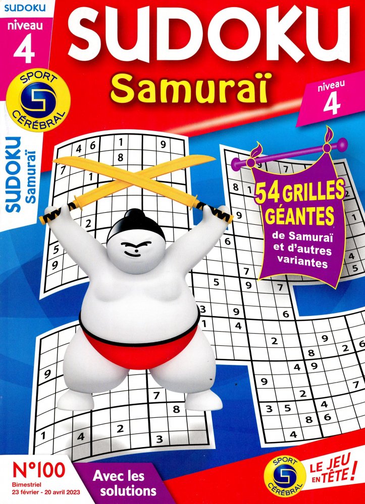 Numéro 100 magazine SC Sudoku Samuraï Niv 4