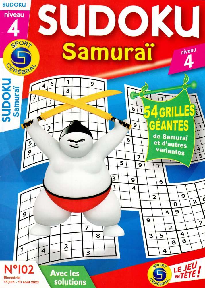 Numéro 102 magazine SC Sudoku Samuraï Niv 4