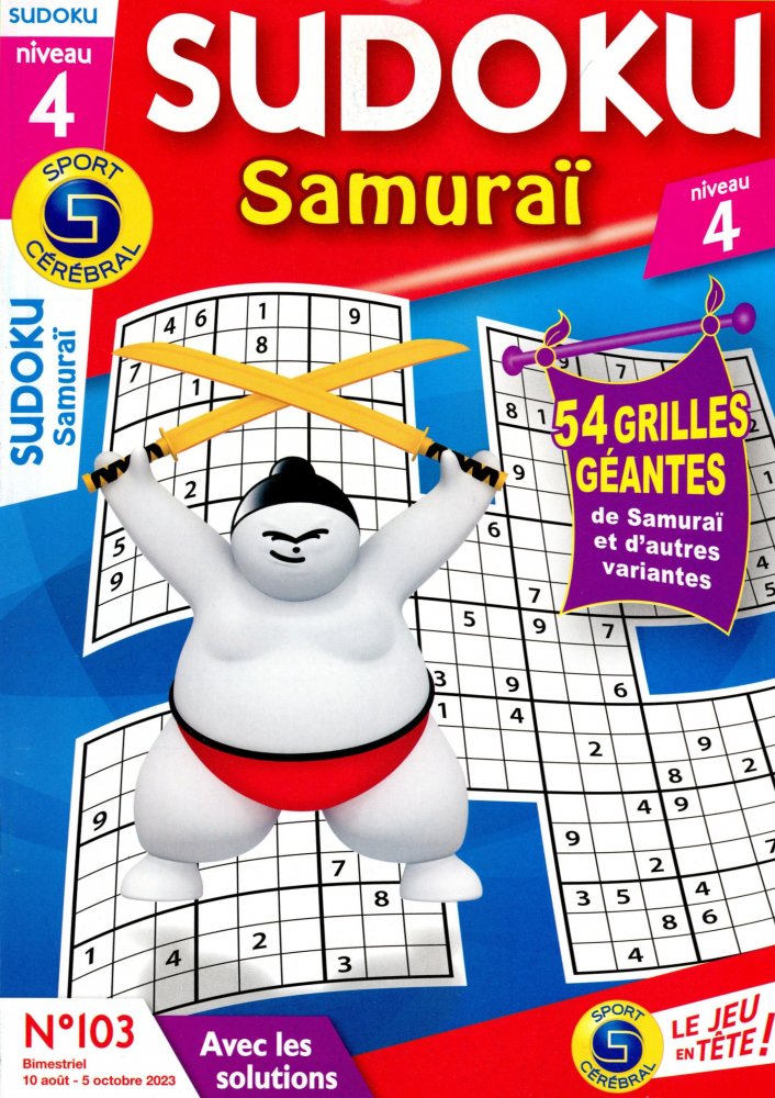 Numéro 103 magazine SC Sudoku Samuraï Niv 4