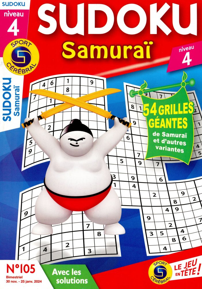 Numéro 105 magazine SC Sudoku Samuraï Niv 4