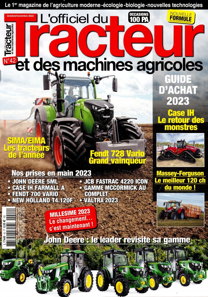 Numéro 42 magazine L'Officiel du Tracteur Et des Machines Agricoles