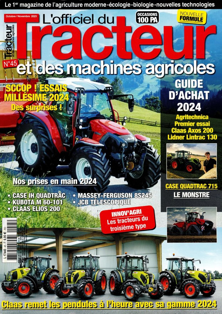 Numéro 45 magazine L'Officiel du Tracteur Et des Machines Agricoles