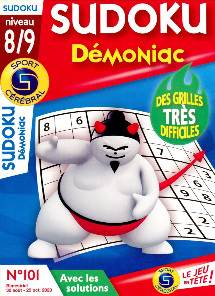 Numéro 101 magazine SC Sudoku Démoniac Niveau 8/9