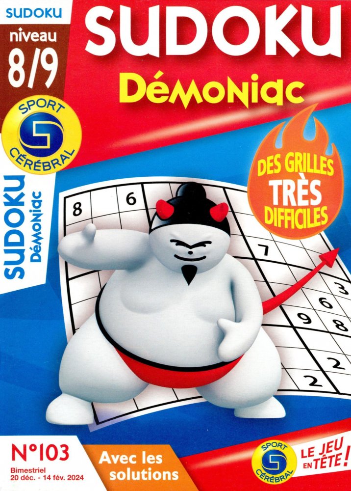Numéro 103 magazine SC Sudoku Démoniac Niveau 8/9
