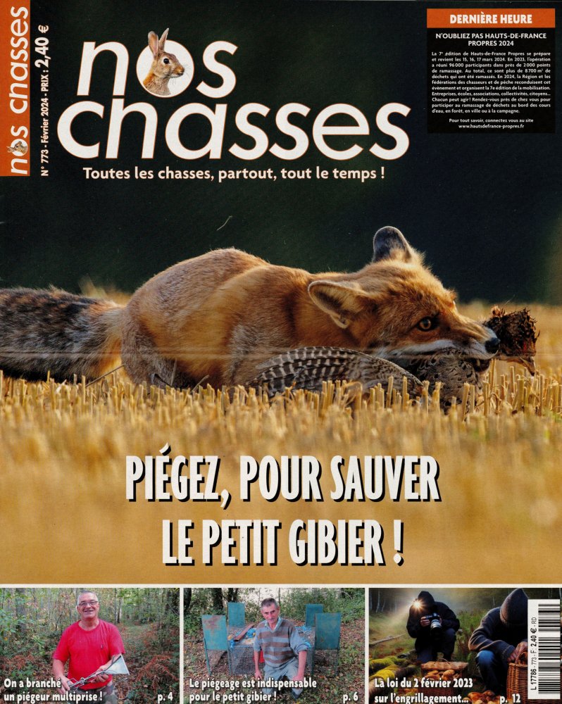 Numéro 773 magazine Nos Chasses