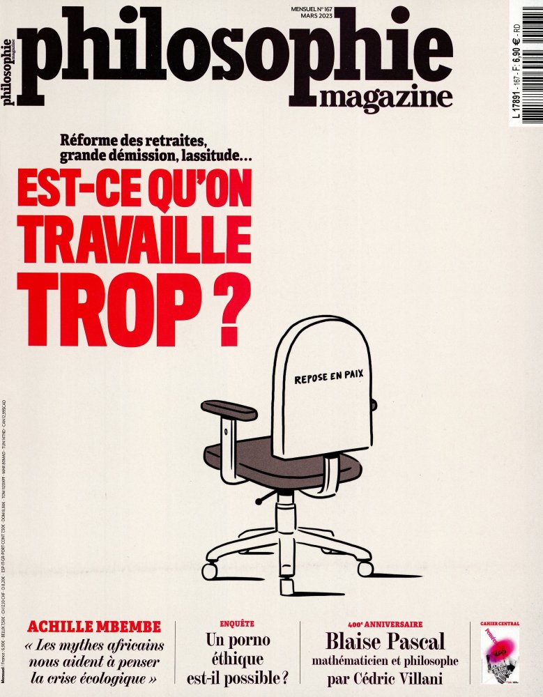 Numéro 167 magazine Philosophie Magazine