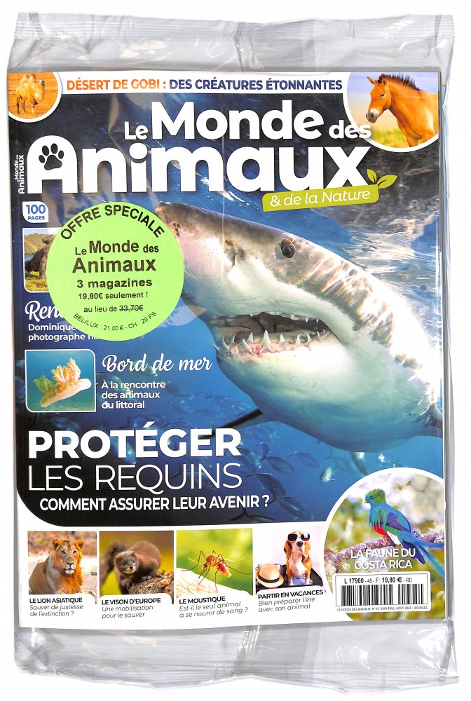 Numéro 45 magazine Le Monde des Animaux (Pack)
