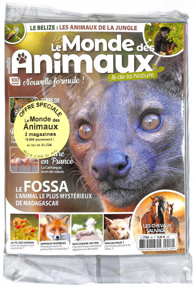 Numéro 46 magazine Le Monde des Animaux (Pack)